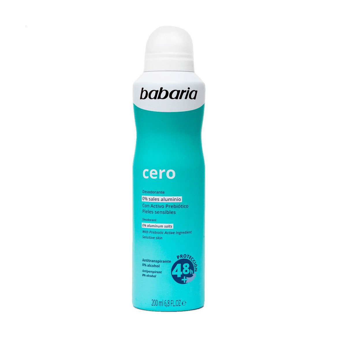 Дезодорант-спрей Babaria Cero Deodorant для чутливої шкіри, з пробіотиками, жіночий, 200 мл