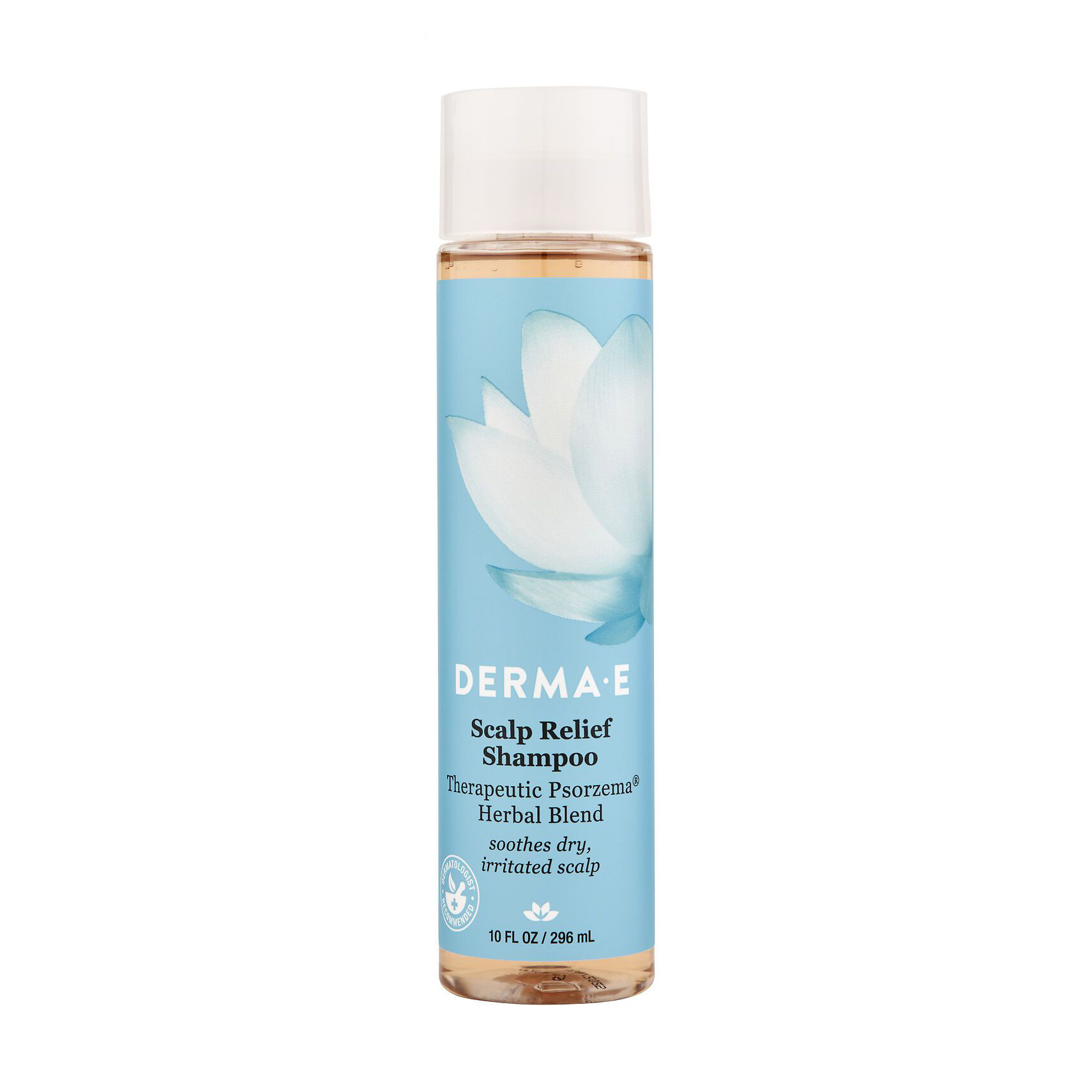 Шампунь для чутливої шкіри голови Derma E Scalp Relief Shampoo від псоріазу на основі трав, 296 мл