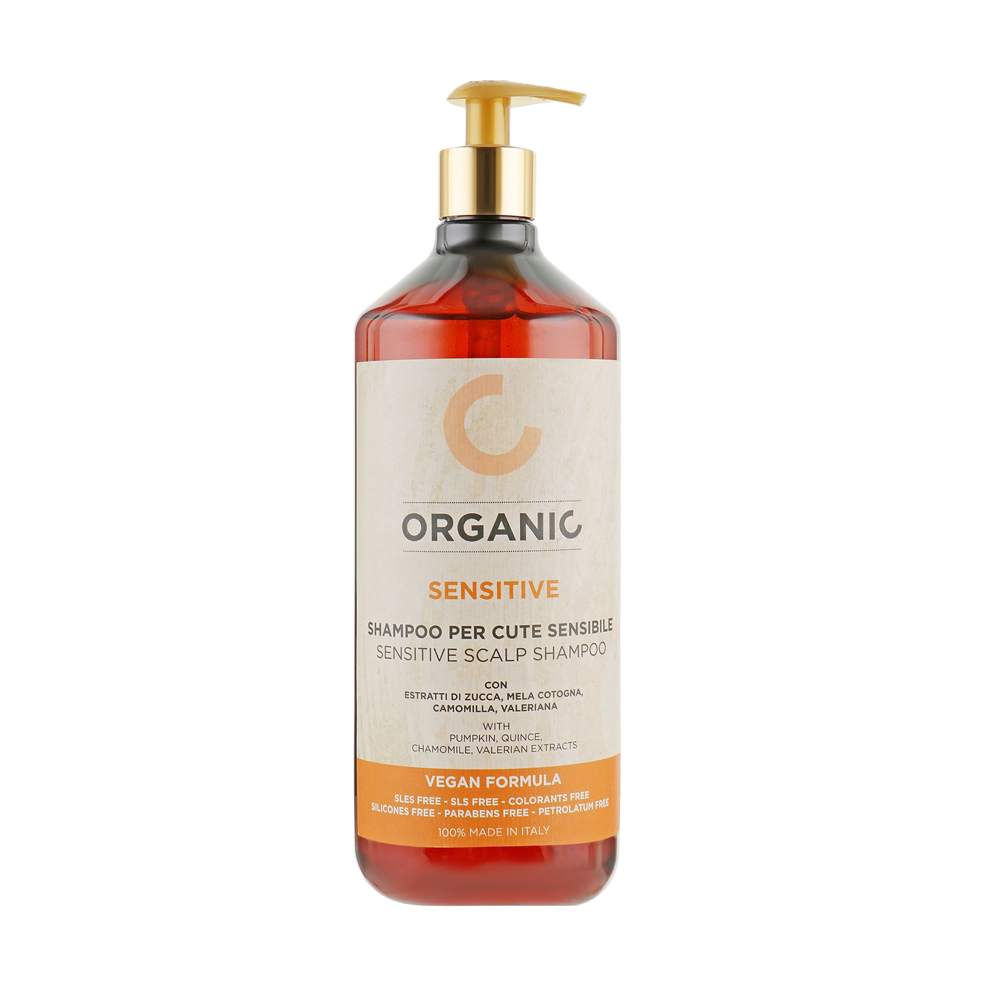 Шампунь Punti Di Vista Organic Sensitive Scalp Shampoo для чутливої шкіри голови, 1 л